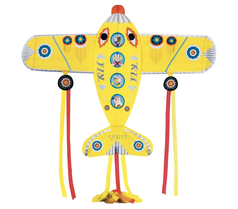 Djeco Maxi Plane aquilone maxi 125 cm con coda