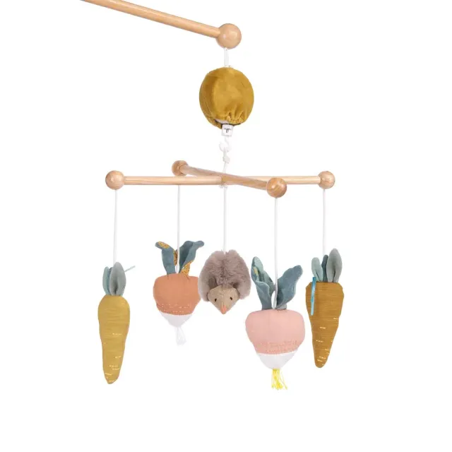 Moulin Roty Trois petits lapins giostrina musicale legno