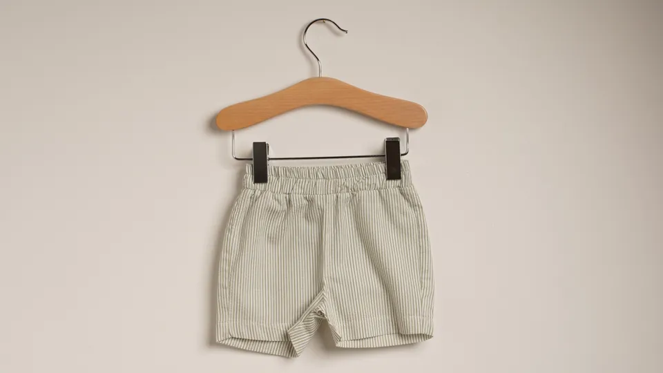 Mebi bermuda bambino righe verdi cotone 100%