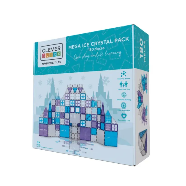 Cleverclixx Ice Crystal Pack 180 costruzioni magnetiche