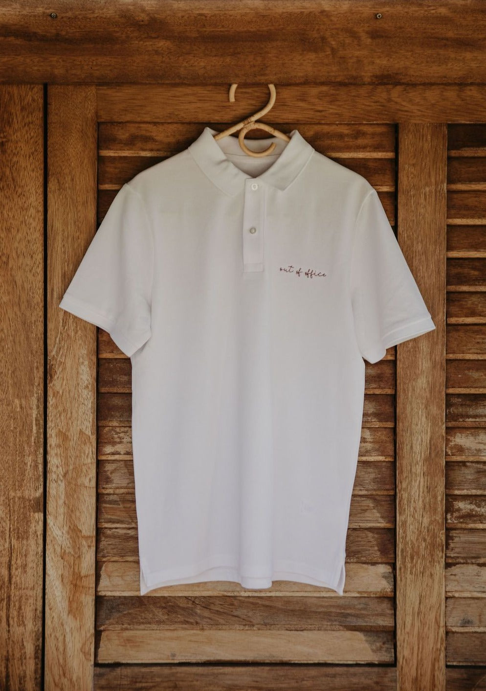 Ella and Rapha Out of Office polo uomo bianca casual