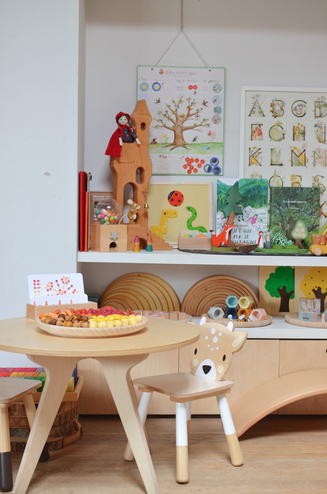 Drawin Table Tavolo Multifunzionale 3 in 1 con 2 Sgabelli