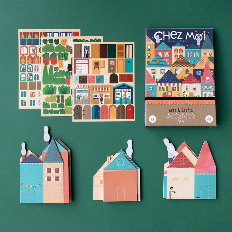 Londji Chez Moi cartella stickers 185 adesivi rimovibili