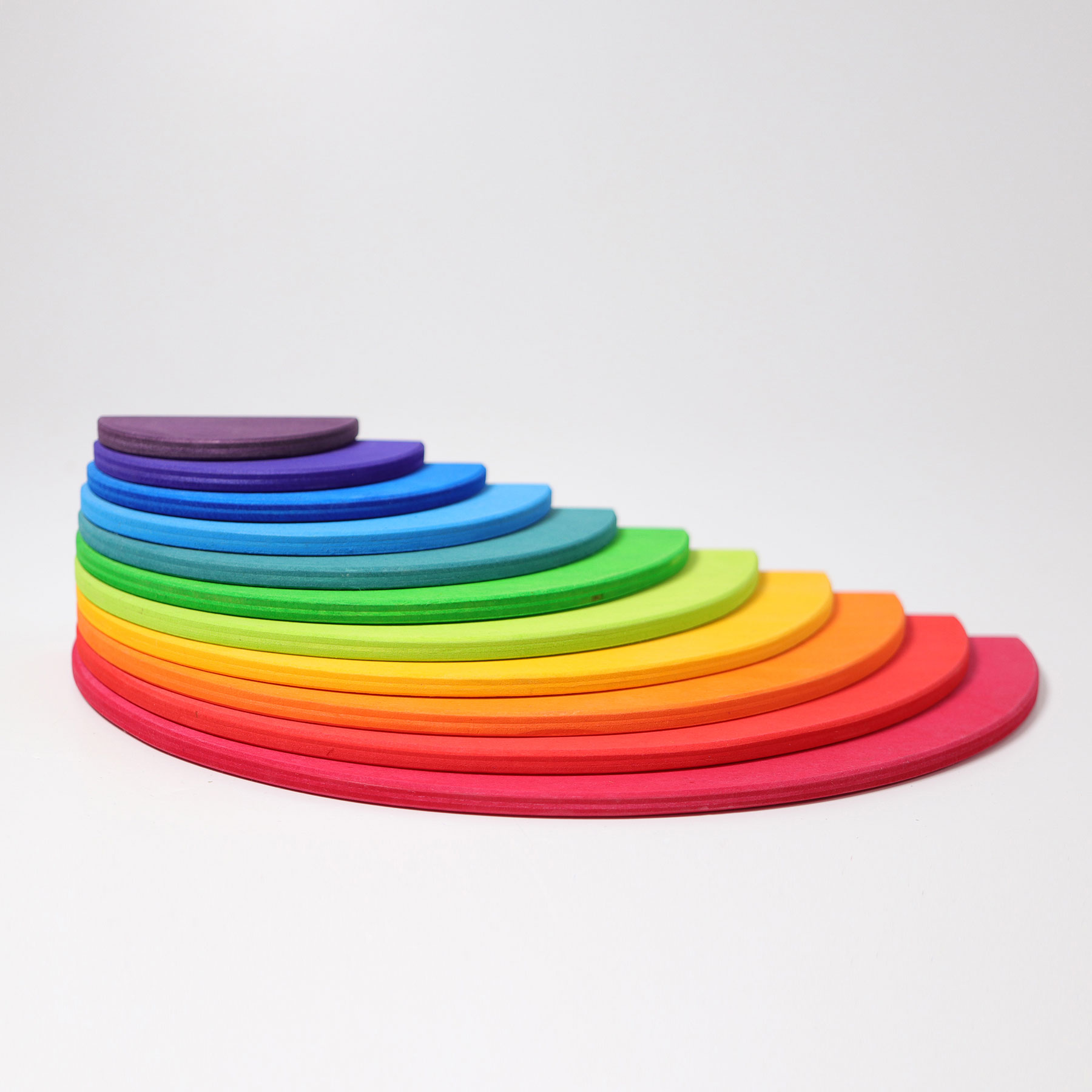 Grimm's Arcobaleno Semicerchi Primari gioco legno 11 pezzi