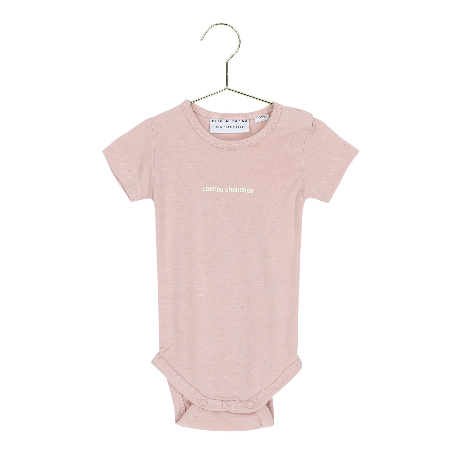 Ella and Rapha COUCOU CHOUCHOU body rosa neonato morbido