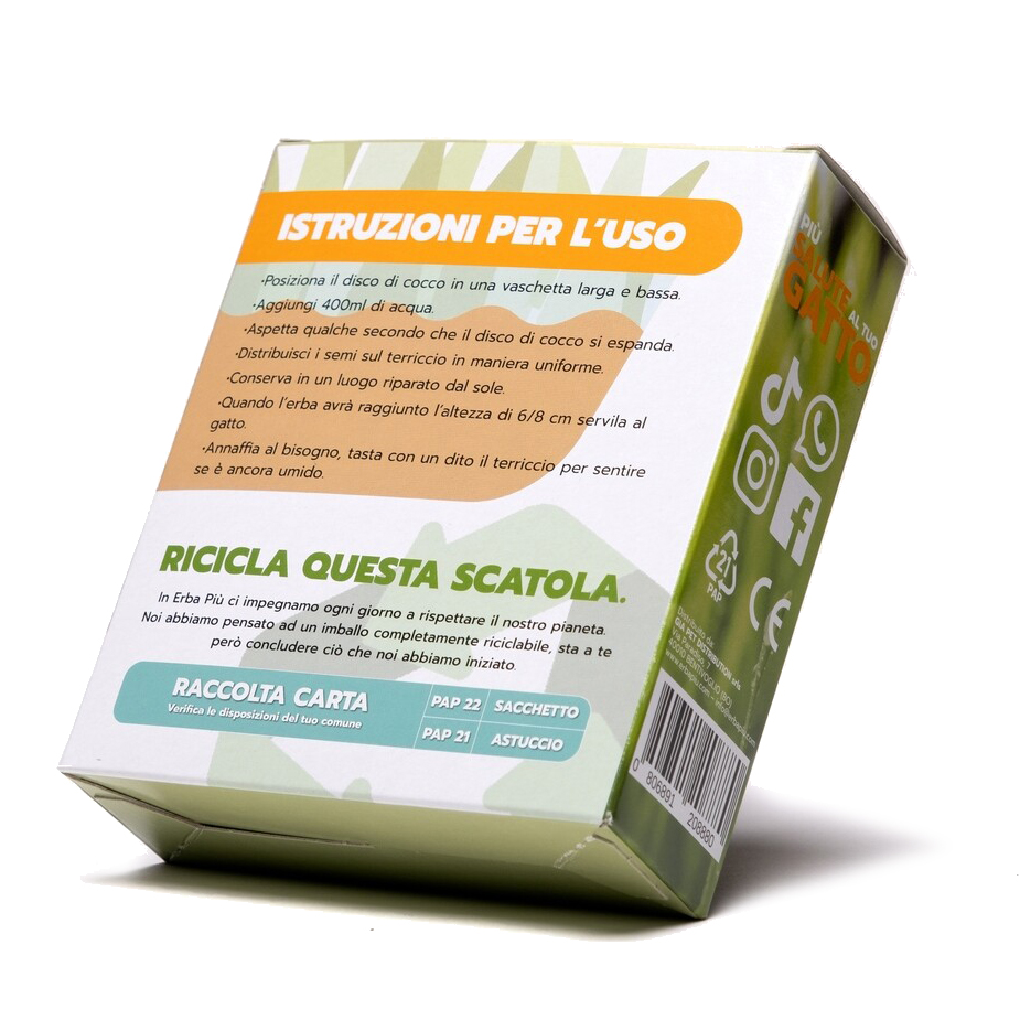 Cococat Erbapiù kit coltivazione erba gatta