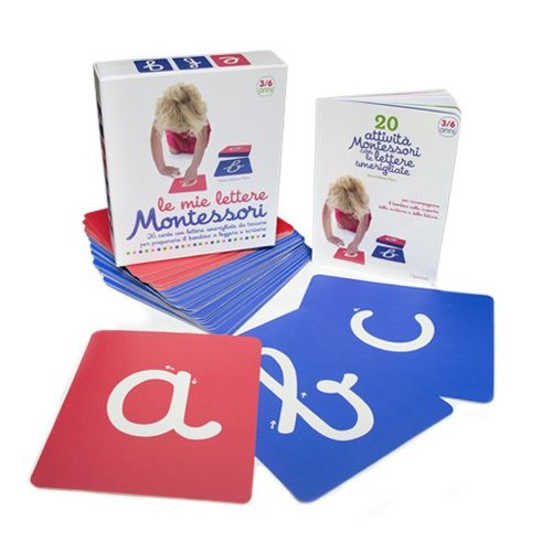 L'Ippocampo Le mie lettere cofanetto Montessori 26 carte