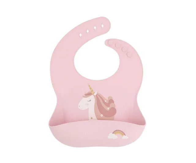 Tutete Bavaglino Silicone Unicorni Tasca 23,5 cm