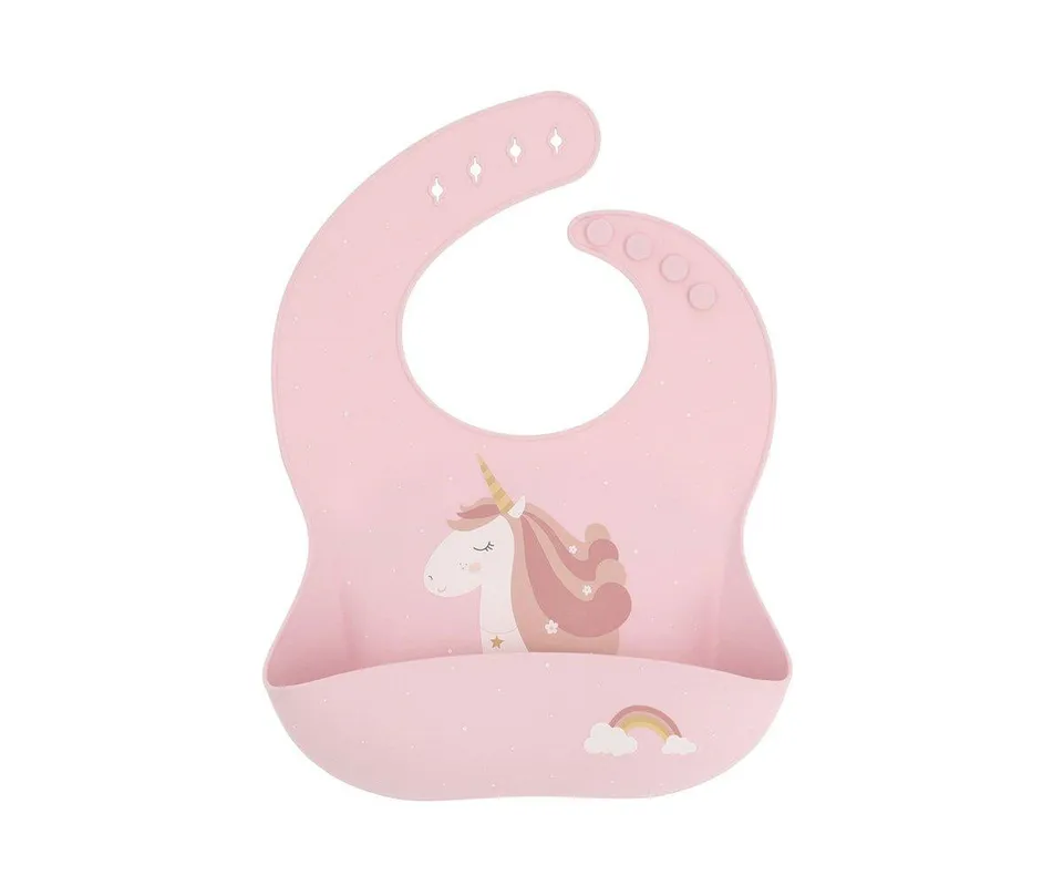 Tutete Bavaglino Silicone Unicorni Tasca 23,5 cm
