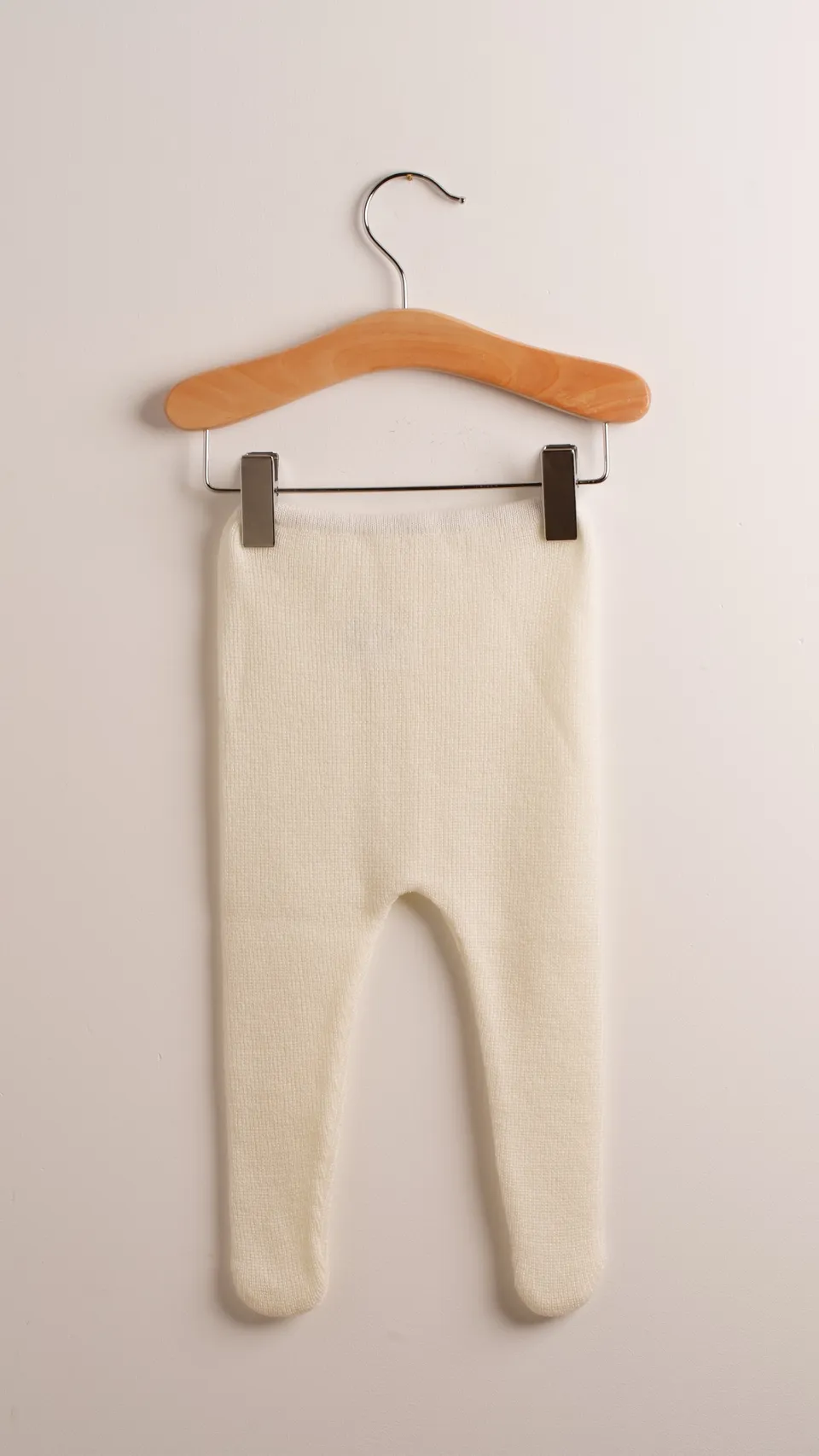 Babyhood collant merino neonato lana avorio