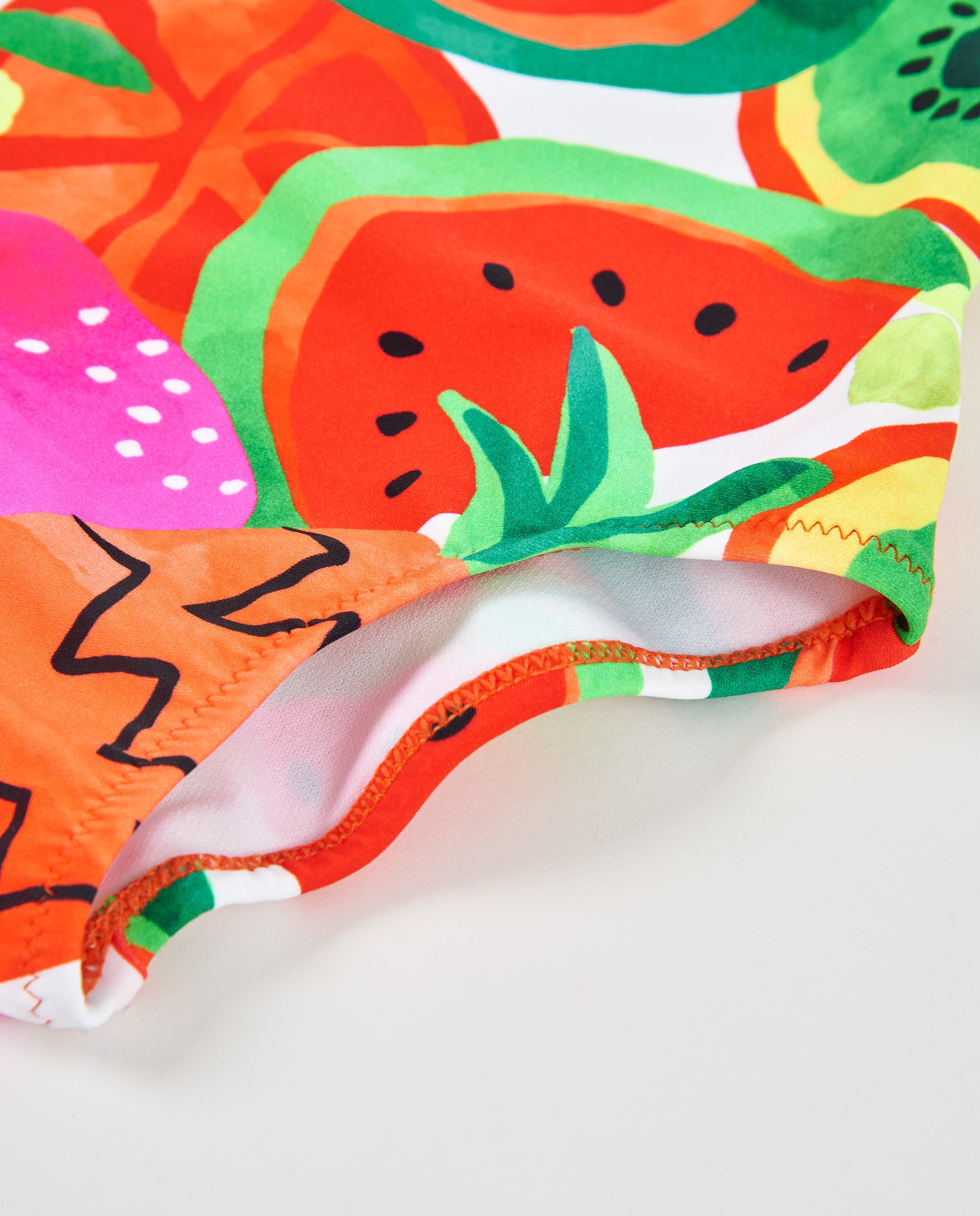 Tuc Tuc Costume Intero Bimba Rosso Frutta Volant