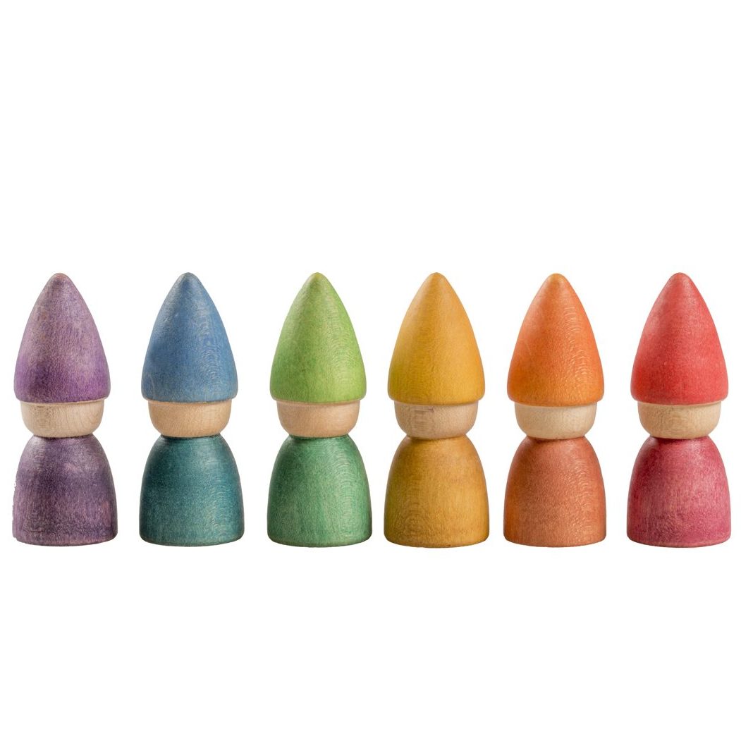 Grapat Rainbow Nin Tomten omini legno 6 pezzi
