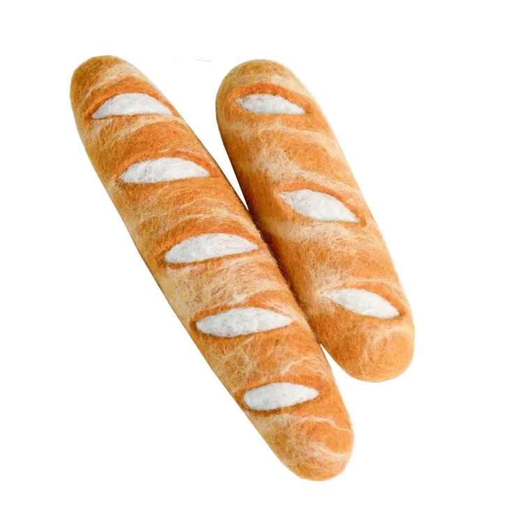 Tara Treasures Baguette set 2 cibo feltro lana 21 cm