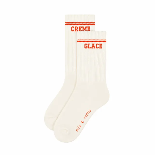 Ella and Rapha Creme Glace calzini panna 37-41 cotone