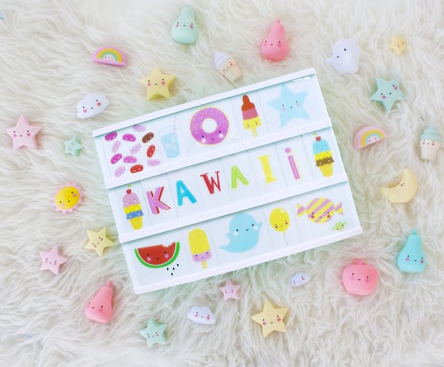 Little Lovely Company lightbox figure kawaii pastello 48 pz