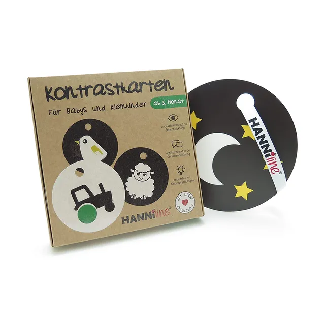 HANNIline 3° mese carte contrasto neonati 10 carte