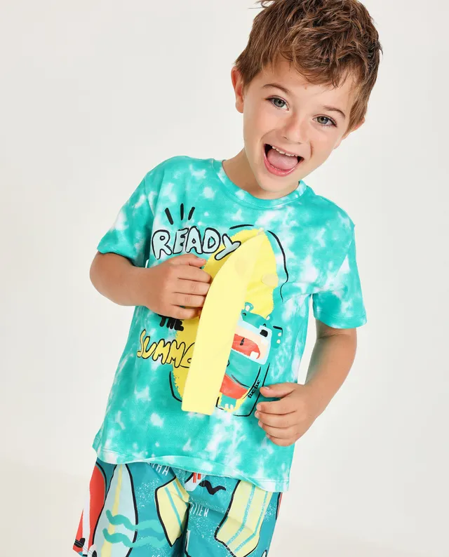 Tuc Tuc maglietta bambino turchese surf cotone