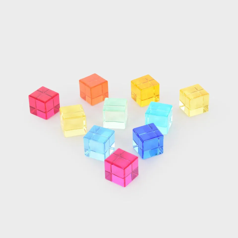 TickiT Cubi Gemma acrilici colorati 10 pezzi