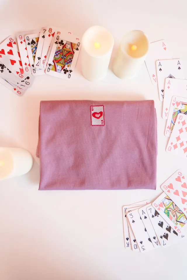 Ella and Rapha Hearts Card t-shirt rosa cotone bio