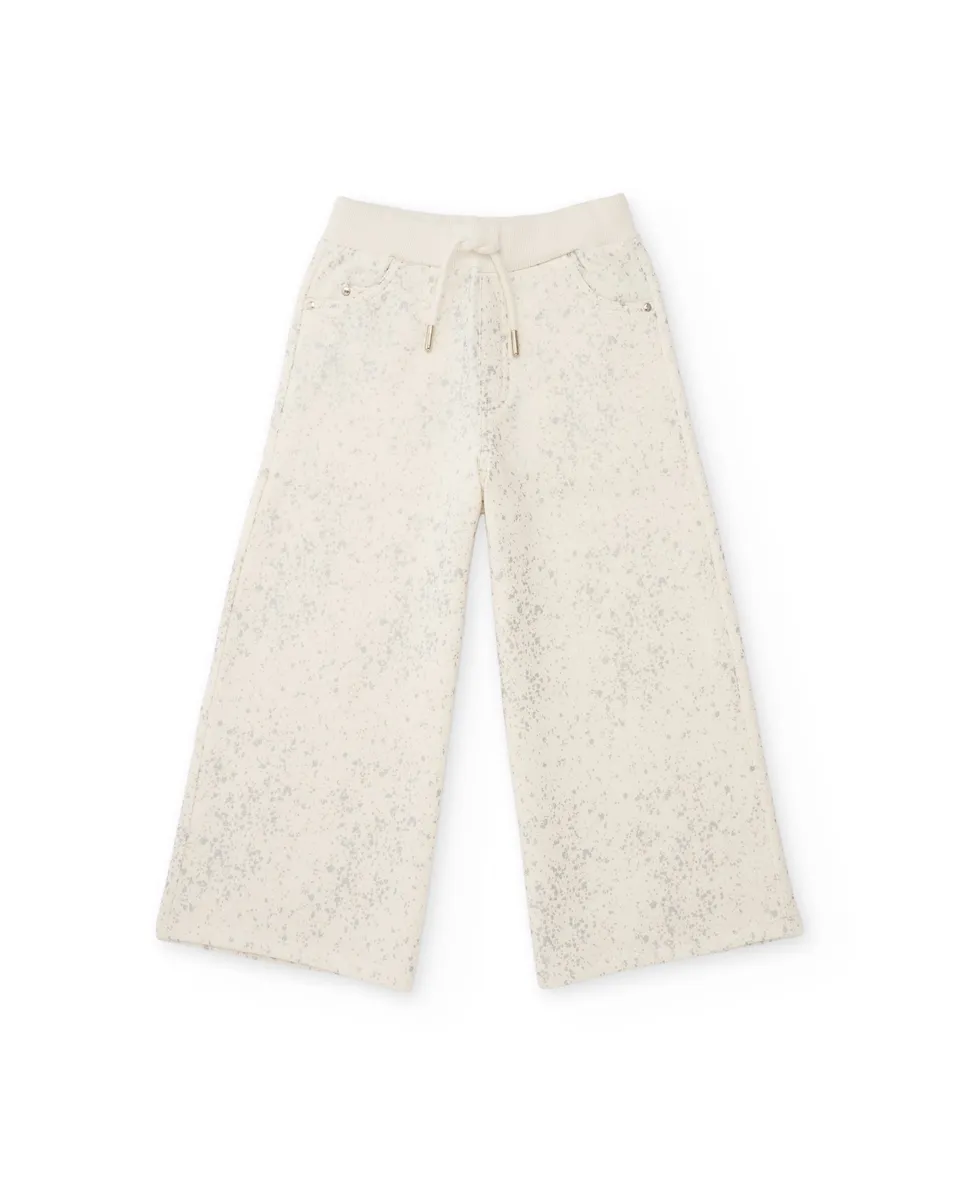 Tuc Tuc pantalone tuta bambina bianco felpa comoda