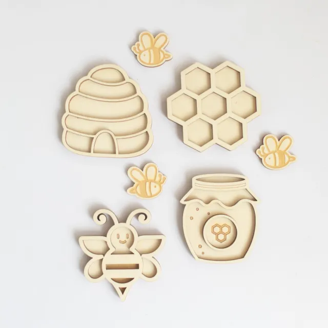 Studio de Rijk Play Tray Honeybee Vassoio Legno 10 cm