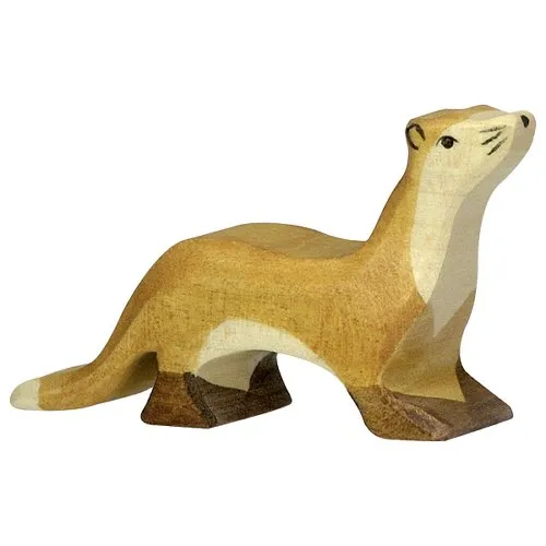 Holztiger lontra figura legno animali bambini