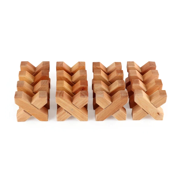 Bauspiel Xbricks set costruzioni legno 16 pezzi