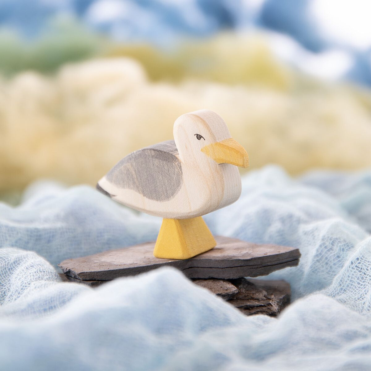 Ostheimer Gabbiano figura in legno 4 cm da 3 anni