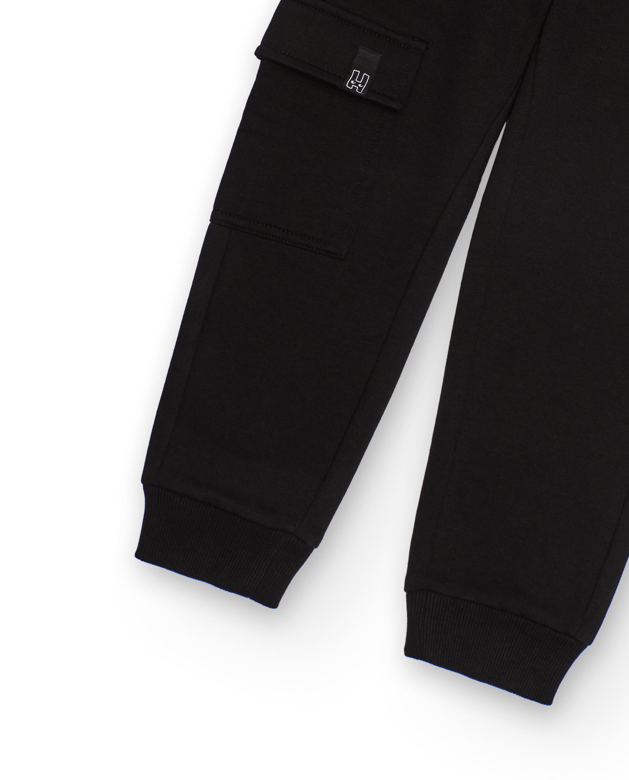 Tuc Tuc pantalone jogger bambino nero tasca cargo