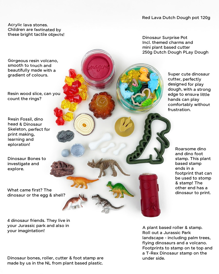 Invitation to Imagine Busy Bag Dinosaur kit pasta modellabile