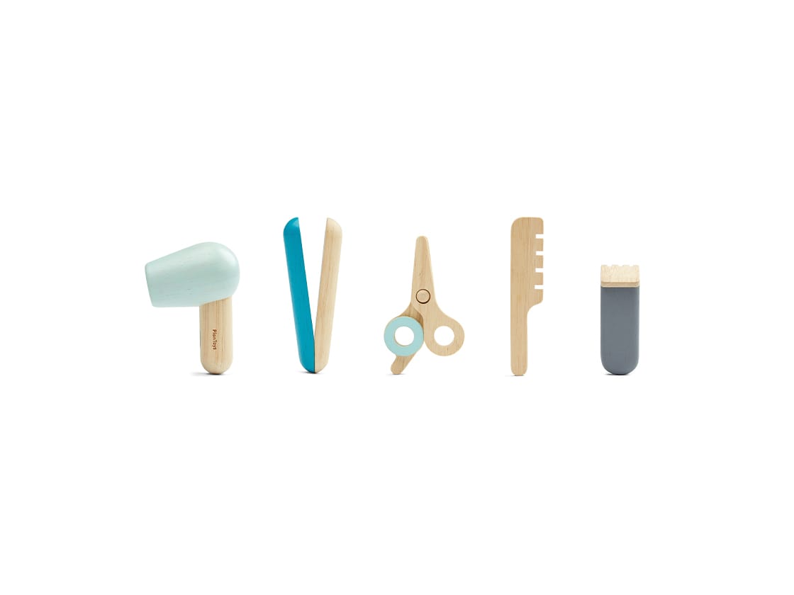 Plan Toys Hair Dresser Set gioco parrucchiere in legno