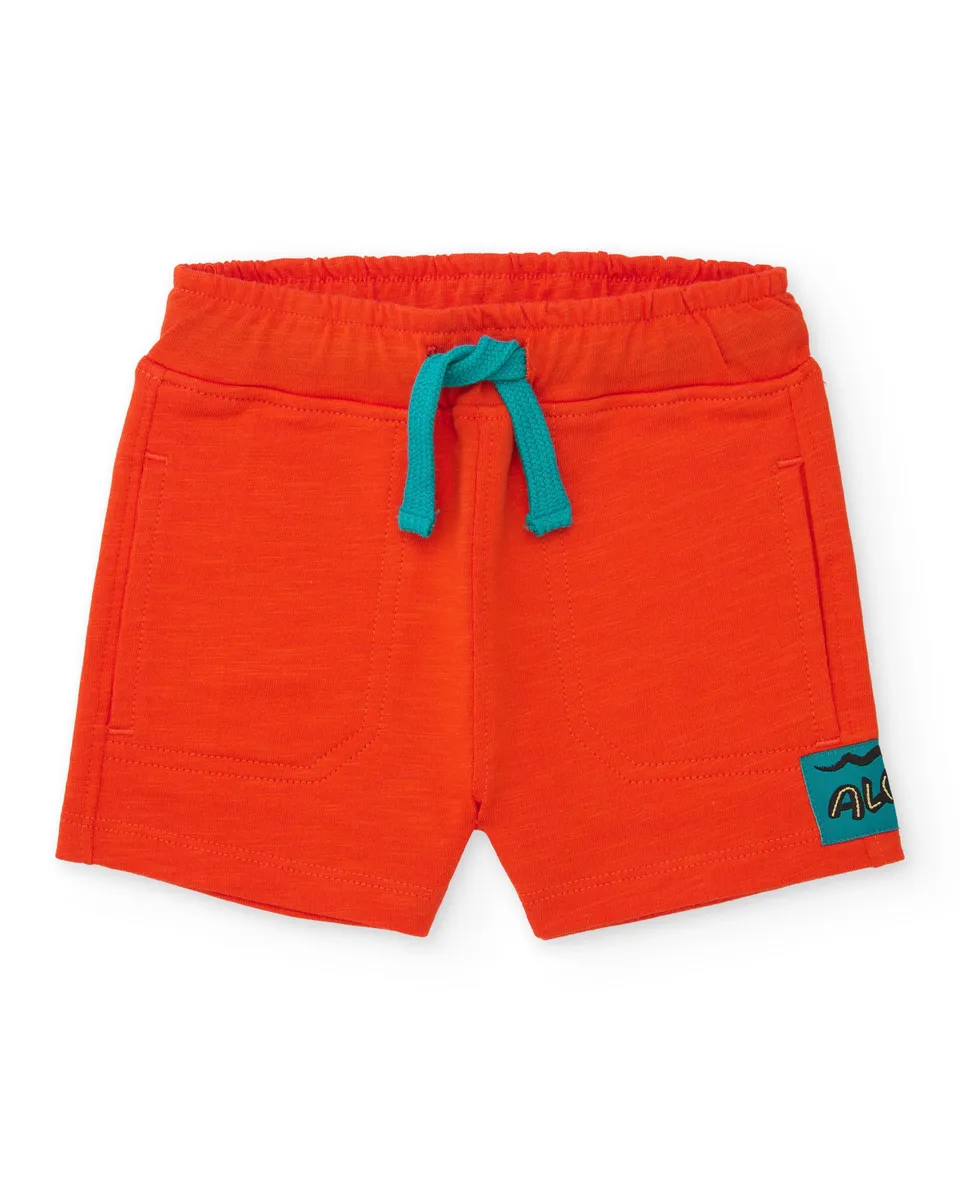 Tuc Tuc bermuda bambino elastico rossi con coulisse