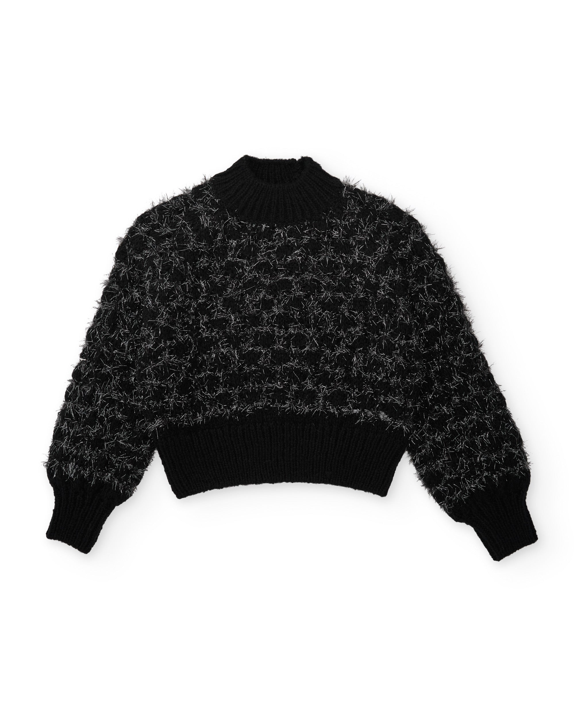 Tuc Tuc Maglione Bambina Nero lurex manica lunga