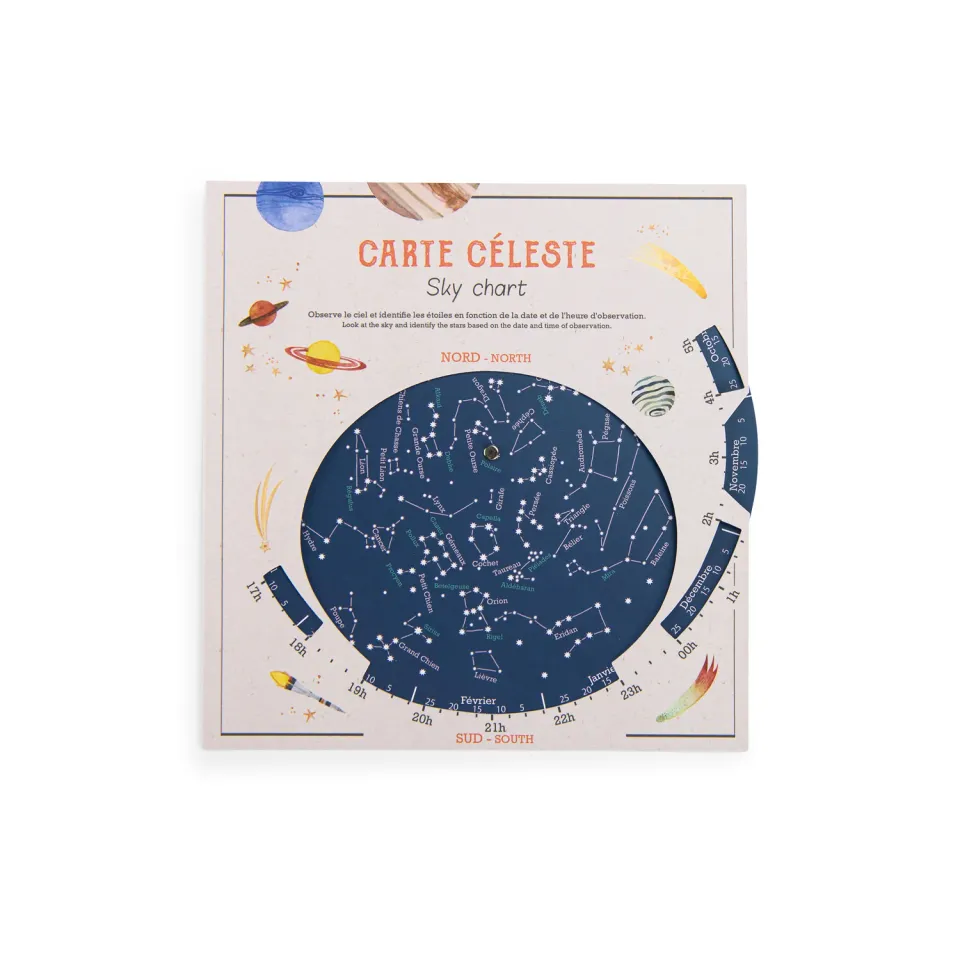 Moulin Roty Le Jardin mappa celeste stelle bambini