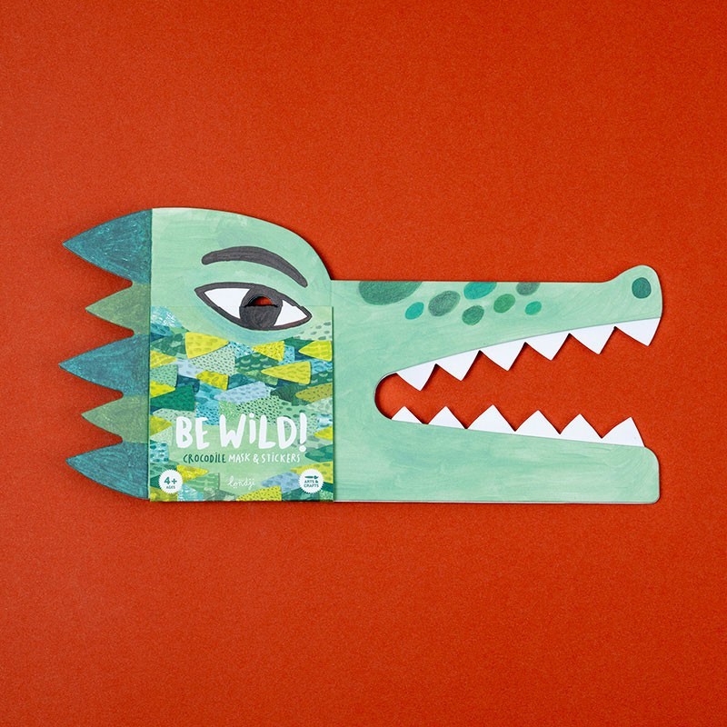 Londji Be Wild Crocodile maschera coccodrillo con adesivi