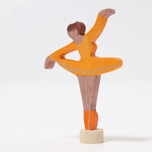 Grimm's Ballerina arancio figura decorativa legno 10 cm