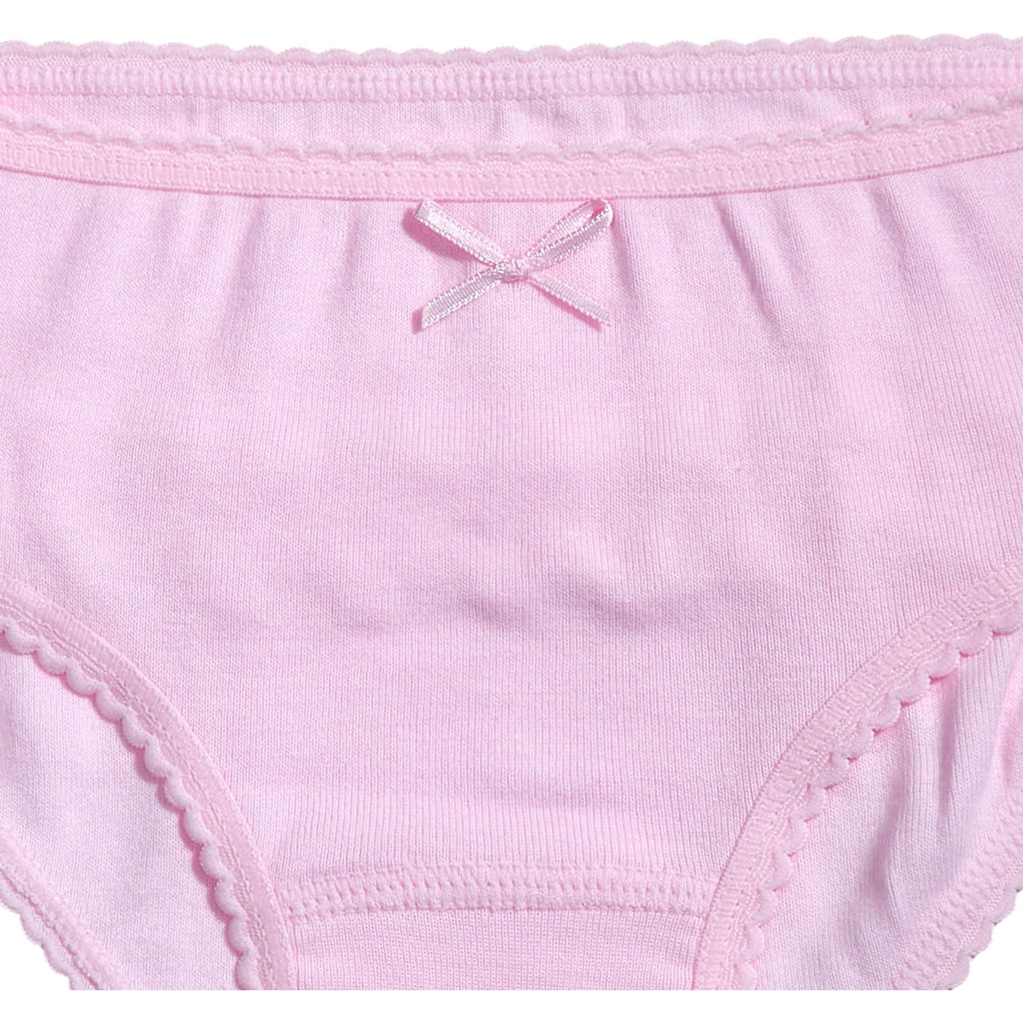 Babidu slip bambina cotone con volant bianco