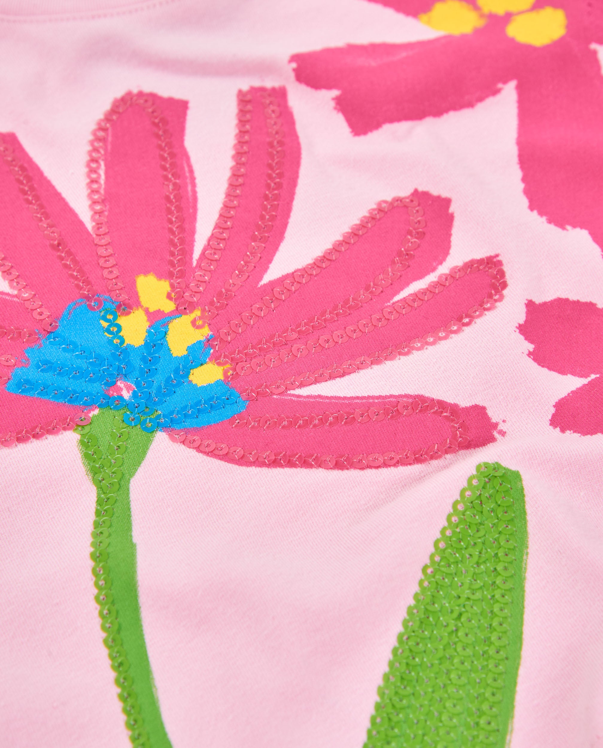 Tuc Tuc maglietta bambina fiori lurex rosa