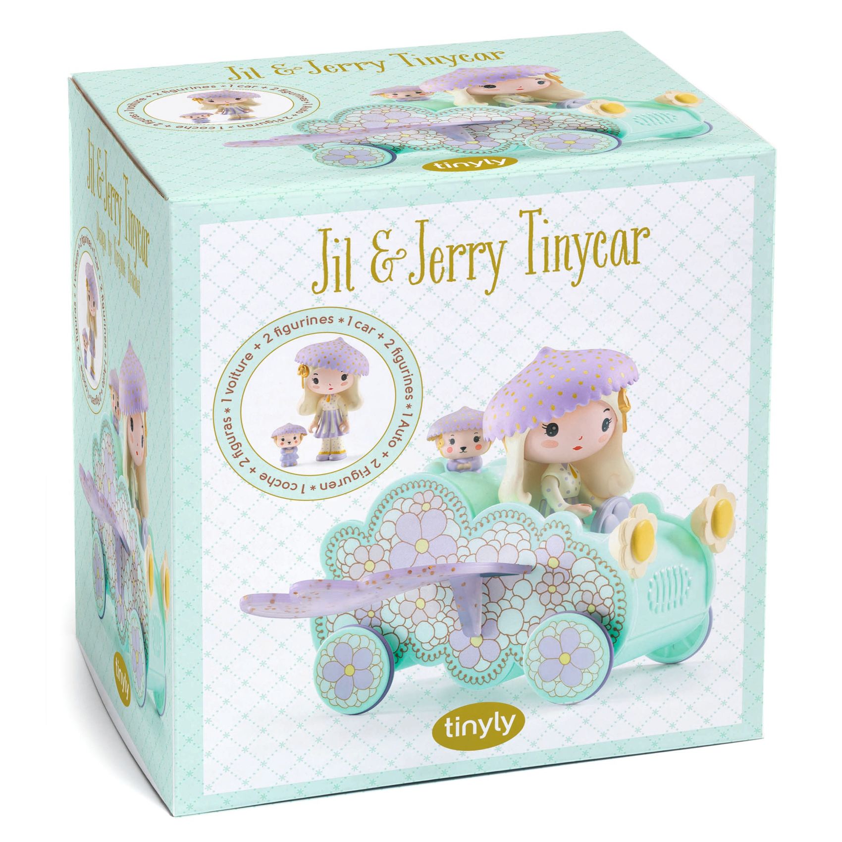 Djeco Tinyly Jill & Jerry Tinycar figura vinile