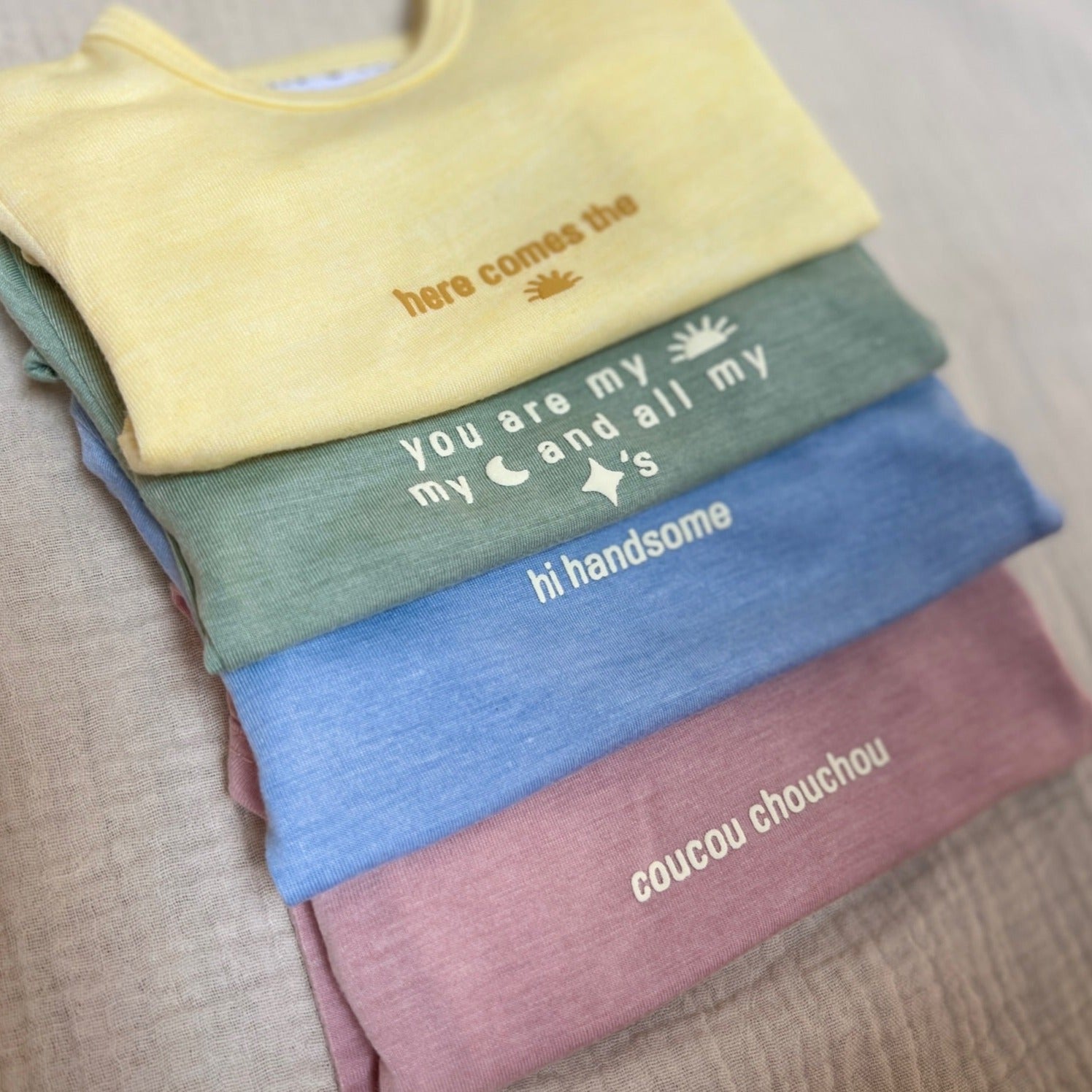 Ella and Rapha Sun Moon Stars Body Neonato Verde