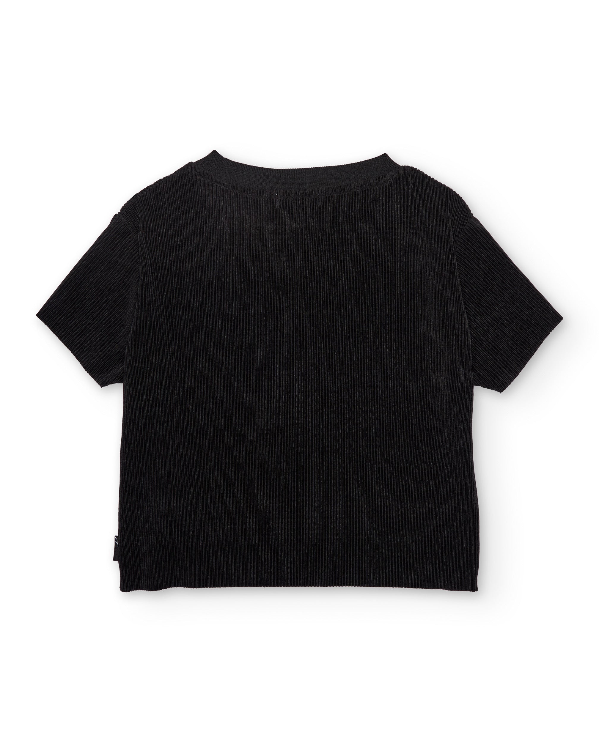 Tuc Tuc T-shirt bambina nera a coste crop