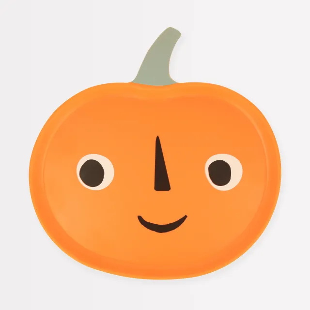 Meri Meri Jack O'Lantern piatto melamina zucca Halloween