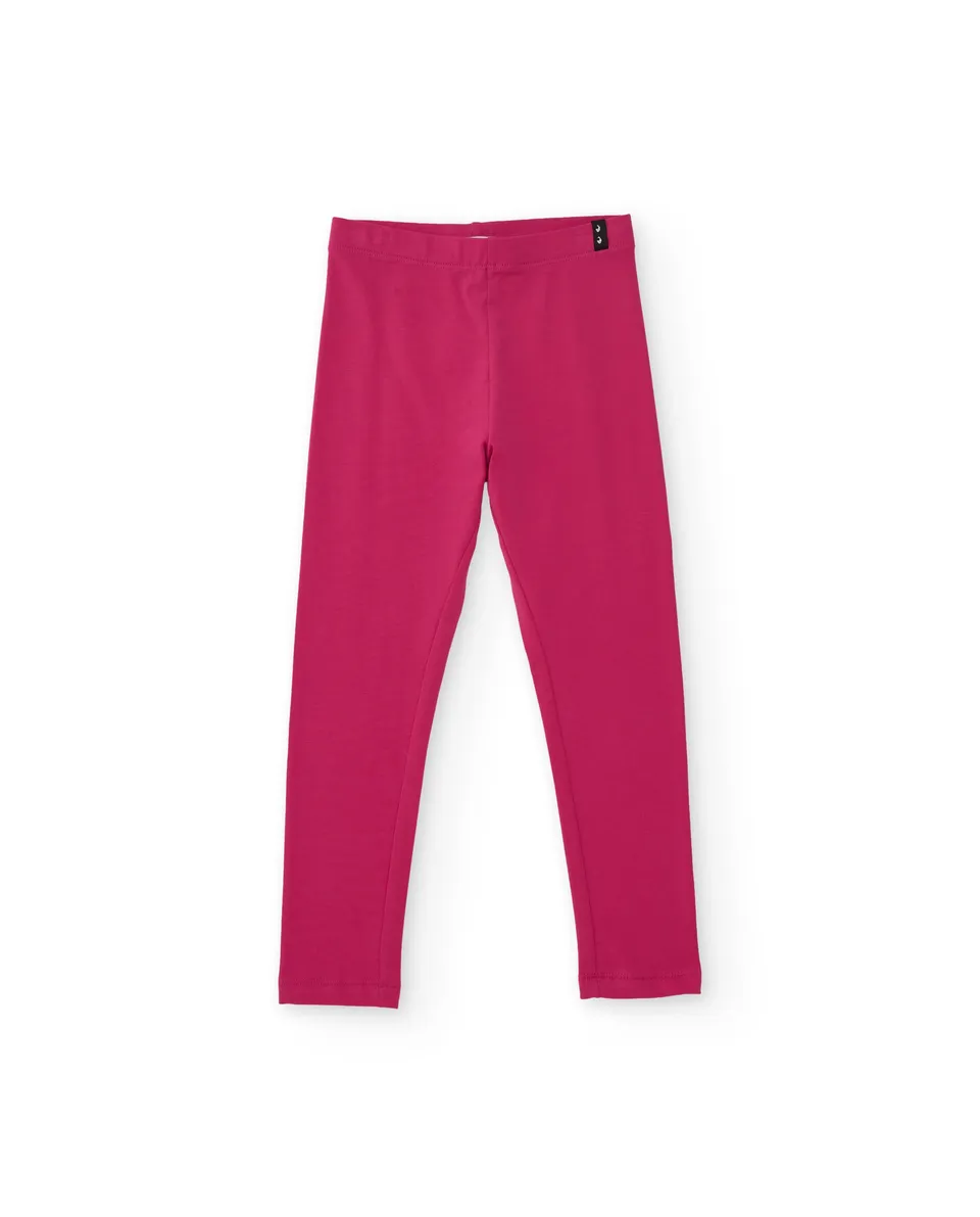 Tuc tuc Basic's leggings bambina fucsia elasticizzati