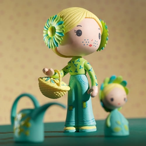 Djeco Tinyly Flore & Bloom Figura Vinile 7 cm snodata