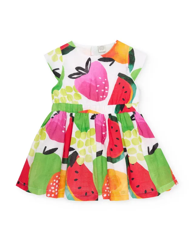 Tuc Tuc vestito bambina fantasia frutta multicolore