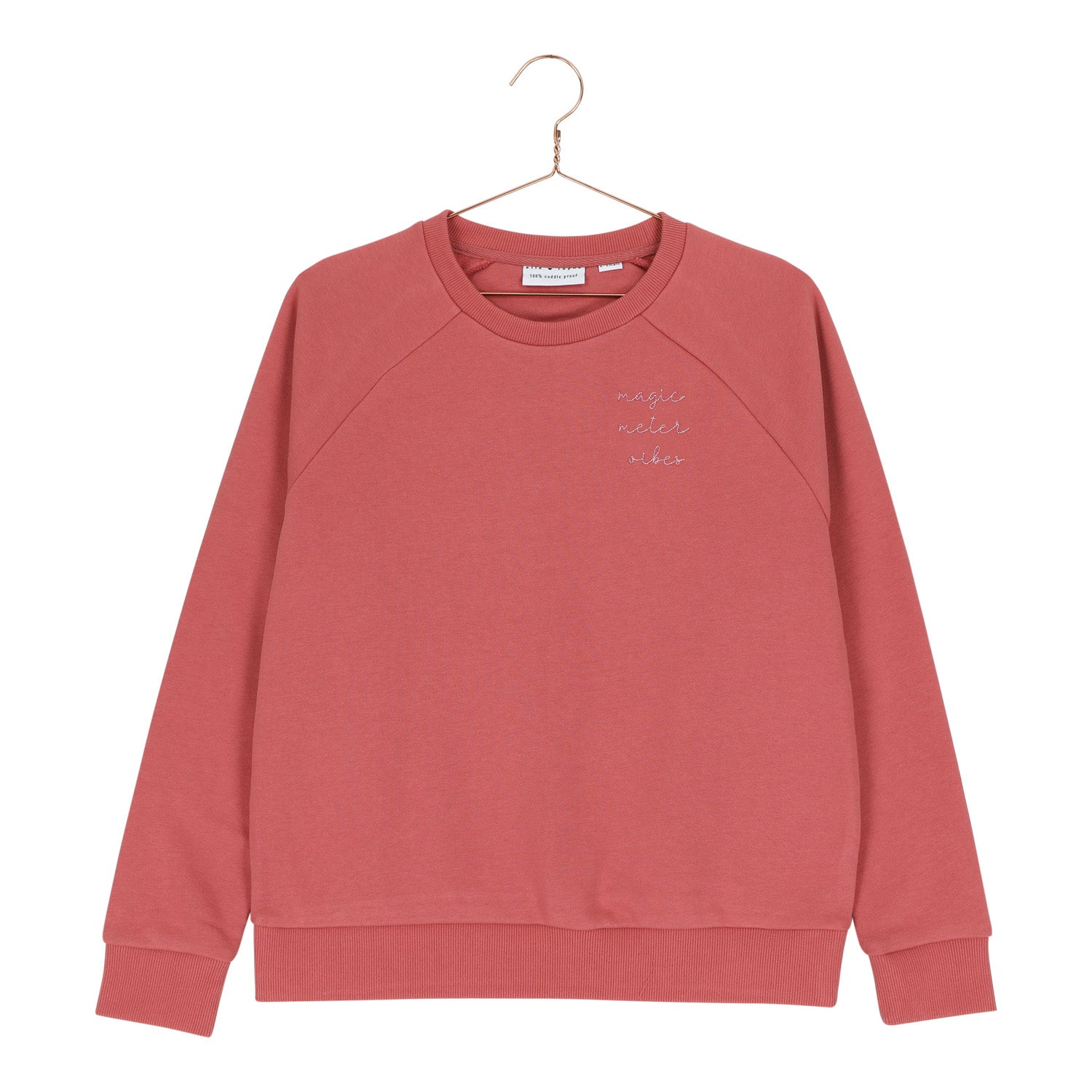 Ella and Rapha Meter Classic Fit felpa lampone cotone