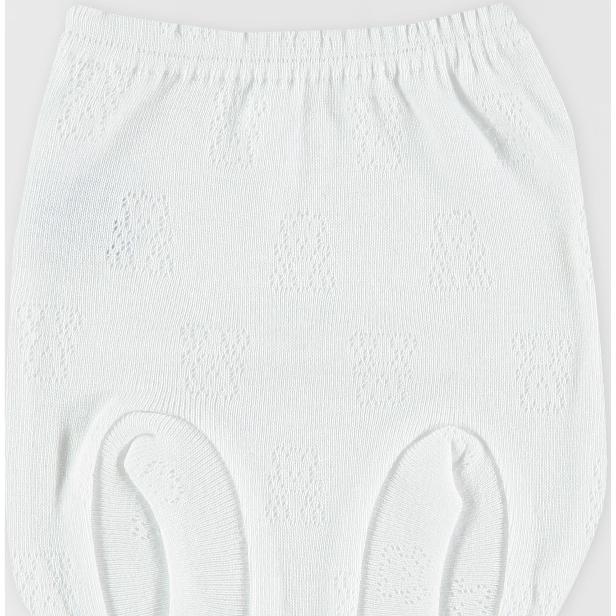 Babidu 3114 Calado Ositos Copripannolino Cotone Neonato bianco