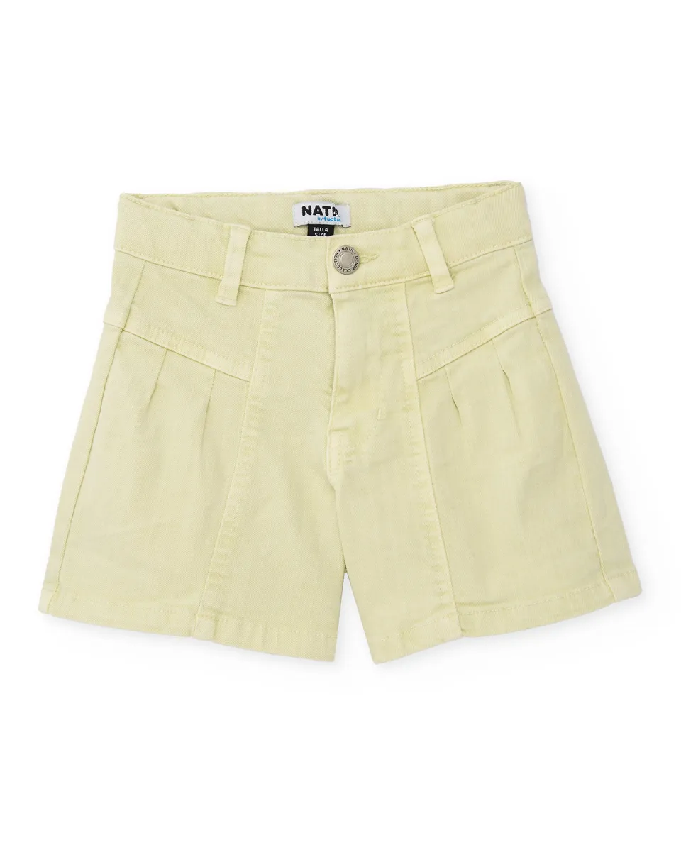 Tuc Tuc Shorts Bambina Verde con Pinces