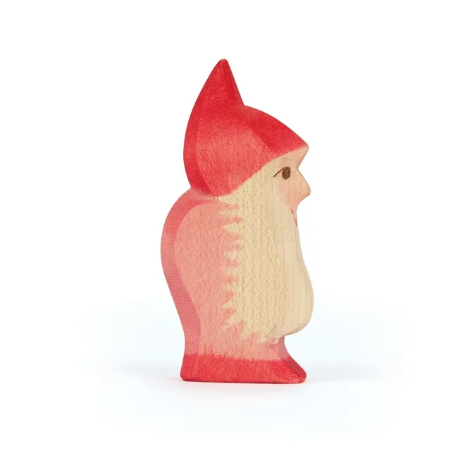 Ostheimer nano rosso figura legno dipinta a mano 7 cm