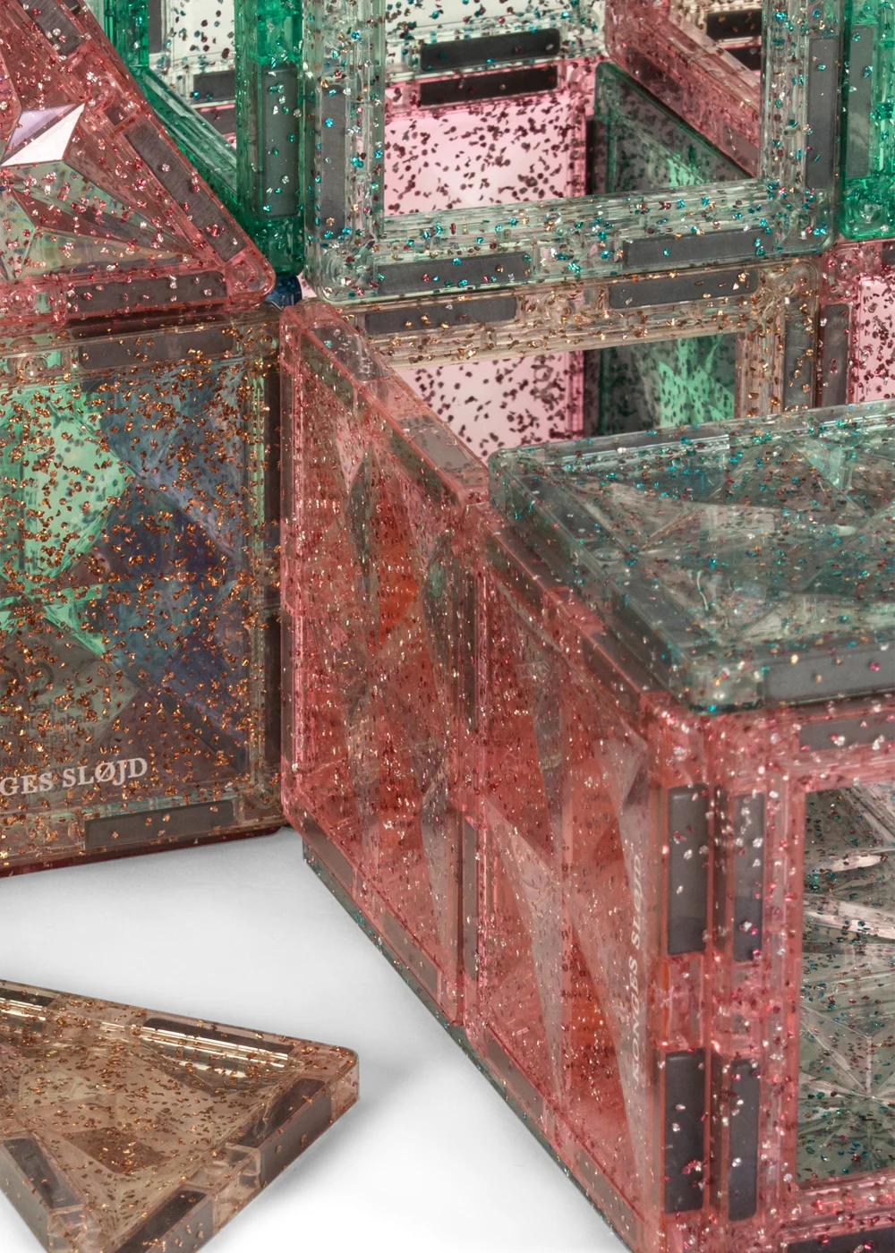 Konges Sløjd tessere magnetiche glitter 100 pezzi